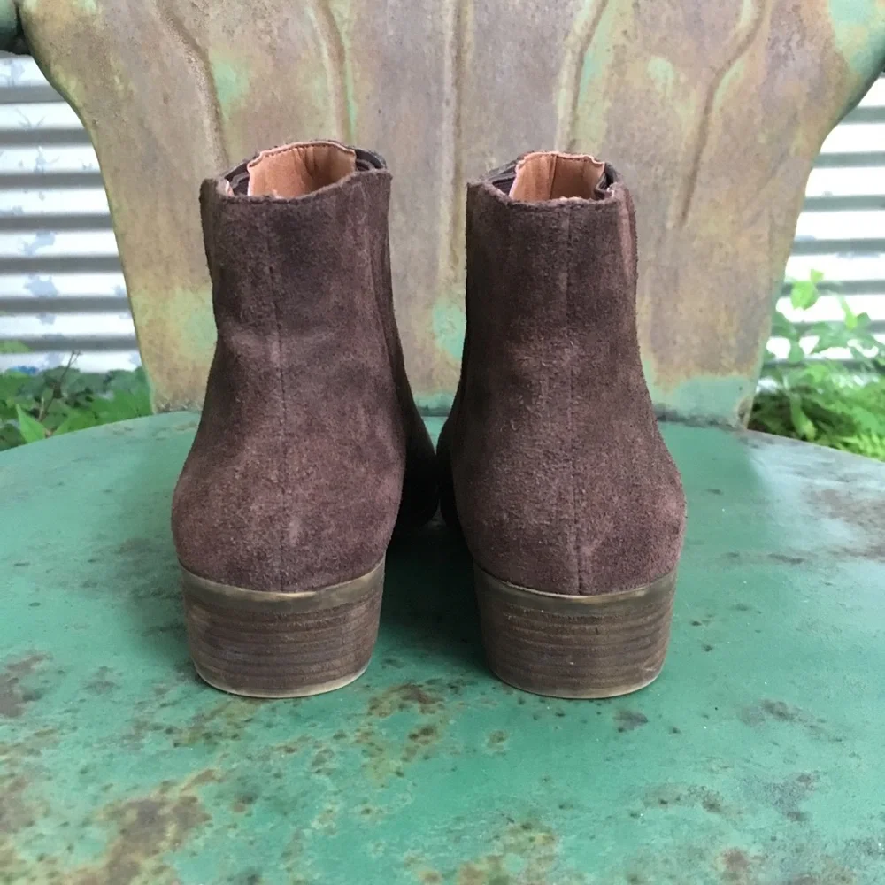 Lucky Brand Brown Suede Booties